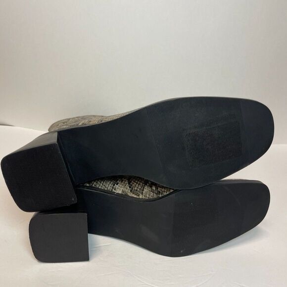 NWOT Open Edit Snakeskin Print Ankle Boots Size: 9.5M - Picture 7 of 7